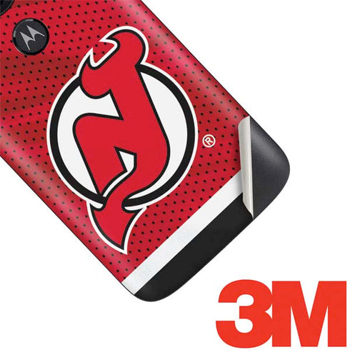 NHL New Jersey Devils Home Jersey Moto E5 Play Skin